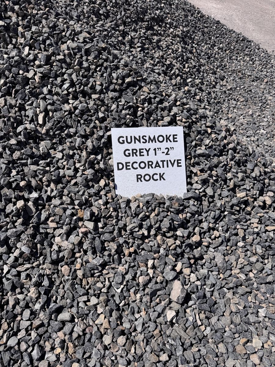 Gunsmoke Grey 1"-2" Decorative Rock - Landscaping Gravel