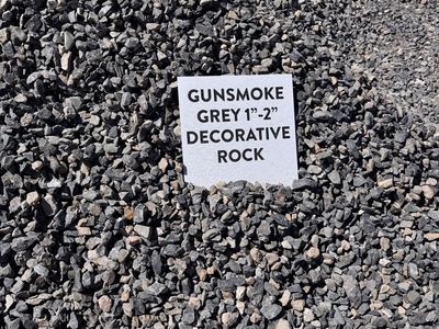 Gunsmoke Grey 1"-2" Decorative Rock - Landscaping Gravel