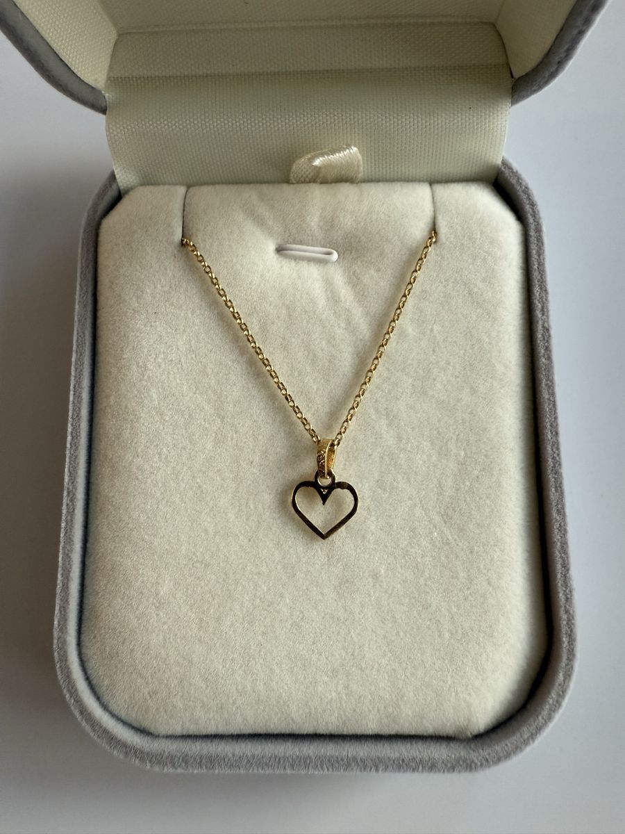 18 K Gold Heart Necklace