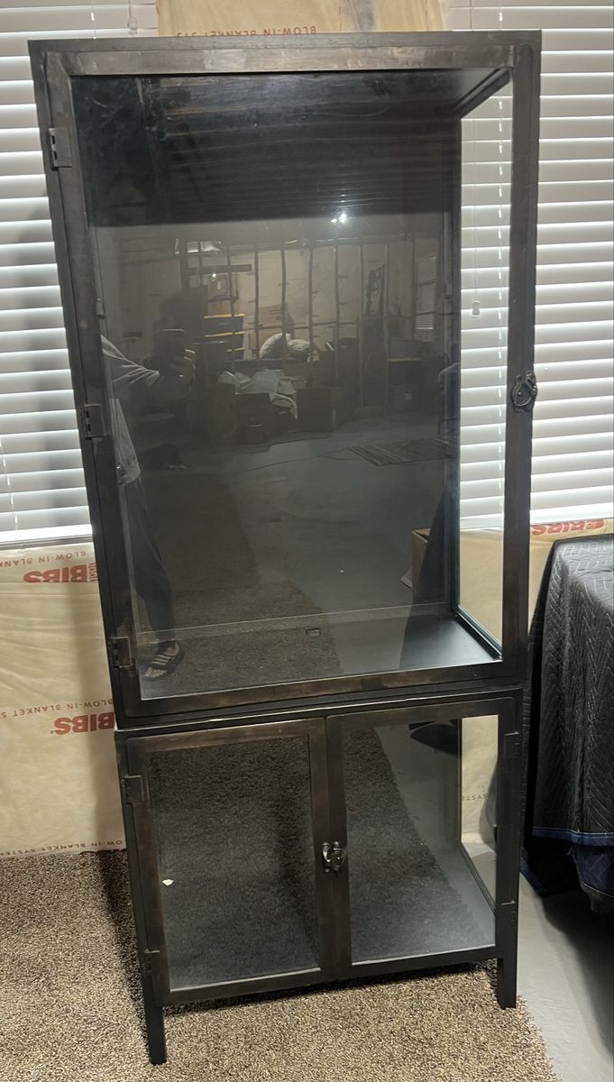 Crate and Barrel Metal Cabinet