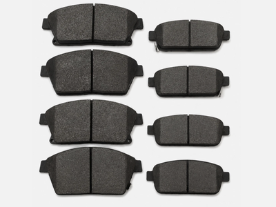 EXPPOWER D1467 D1468 Front Rear Ceramic Brake Pad Set w/ Hardware Buick Chevy