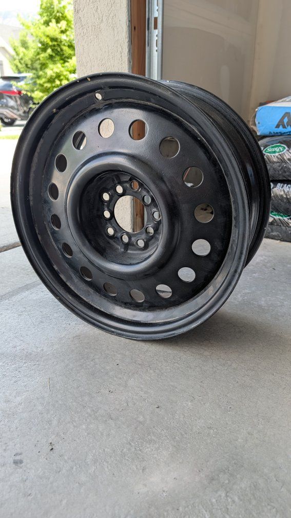 16" Black Steel Wheel / Rim - 5x114.3 Bolt Pattern (Fits Hyundai Elantra & More)