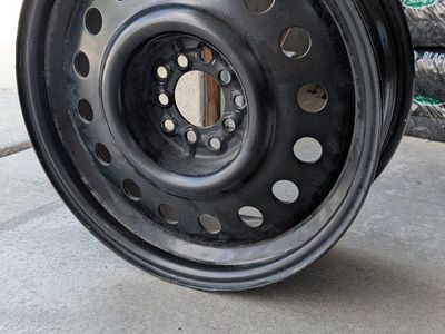 16" Black Steel Wheel / Rim - 5x114.3 Bolt Pattern (Fits Hyundai Elantra & More)