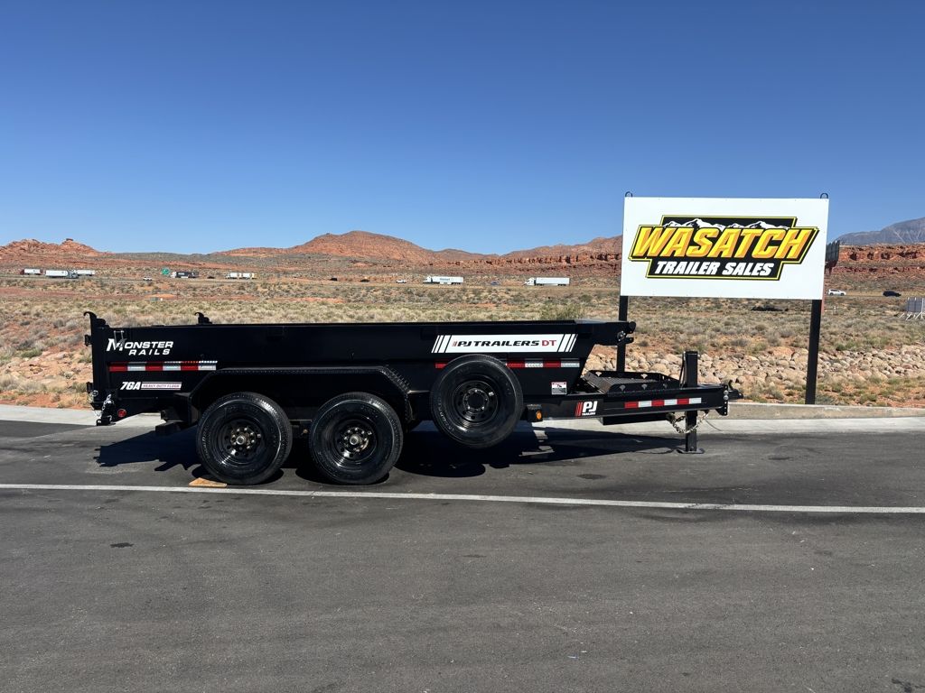 2026 PJ Trailers 7X14 14K DT1 Telescopic Dump Trailer