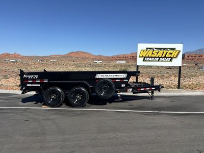 2026 PJ Trailers 7X14 14K DT1 Telescopic Dump Trailer