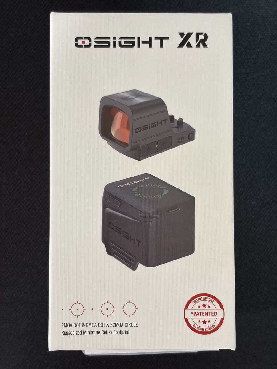 Osight XR Enclosed Red Dot Sight with Ruggedized Miniature Reflex Footprint and 2/6+32 MOA Multi-Reticle System