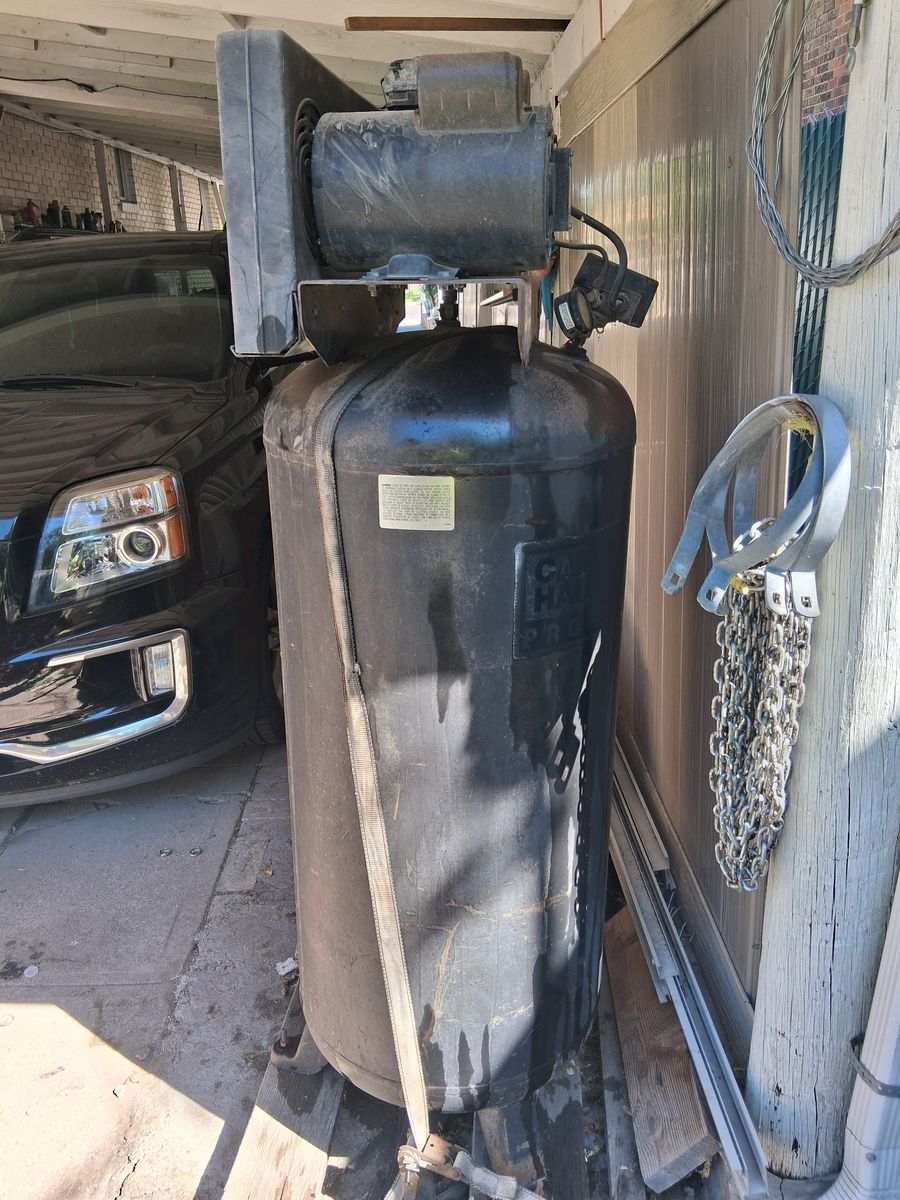Campbell Hausfeld Vertical Air Compressor - Used Heavy Duty Tank