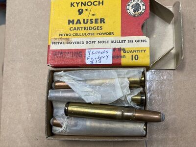 9mm Mauser Rifle Ammo.