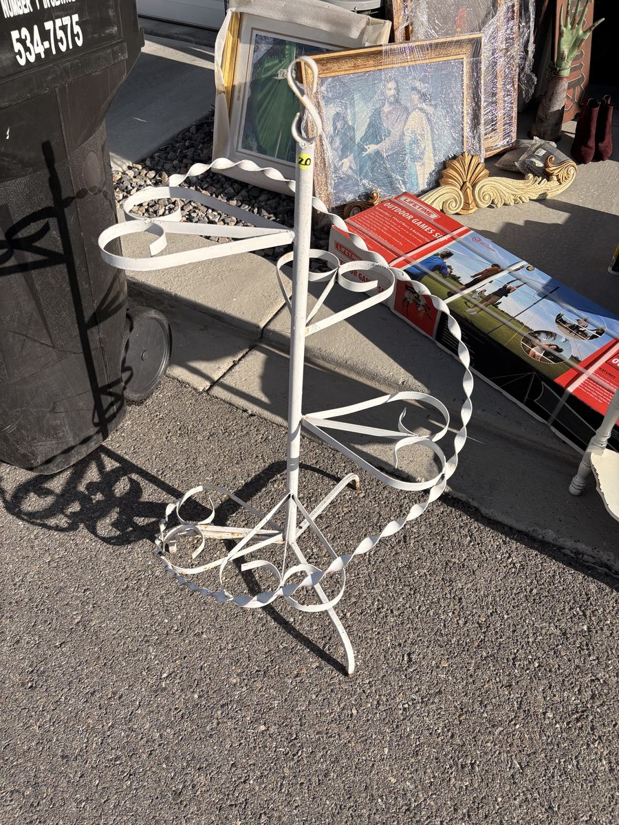 Vintage spiral plant stand