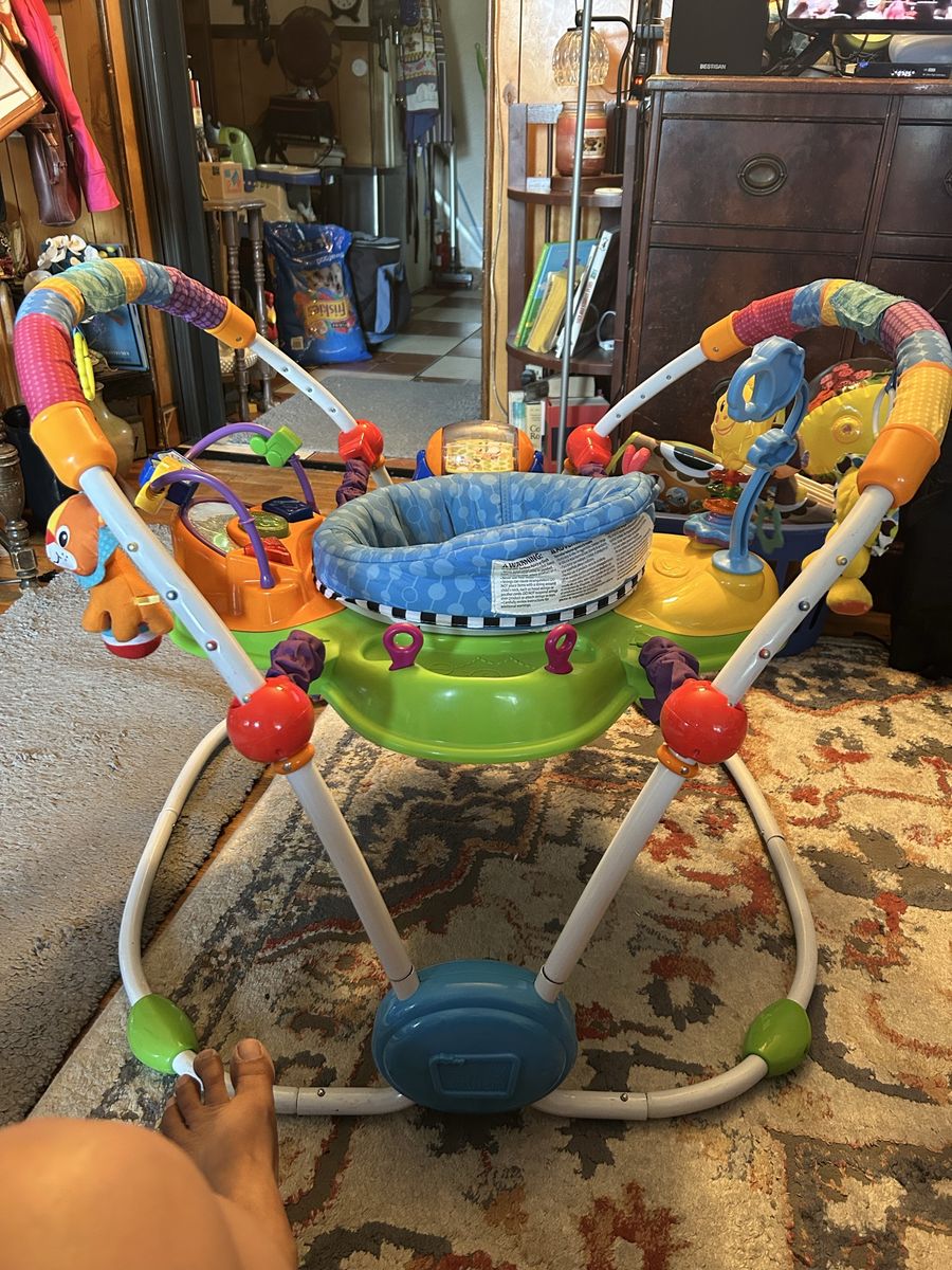Baby Einstein Neighborhood Friends Activity Jumper - Musical, Lights, & Toys for Infant Development