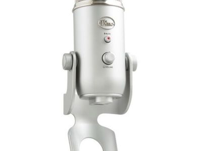 Blue Yeti USB Microphone (Silver) - High-Quality Audio for Streaming, Podcasting, & Recording