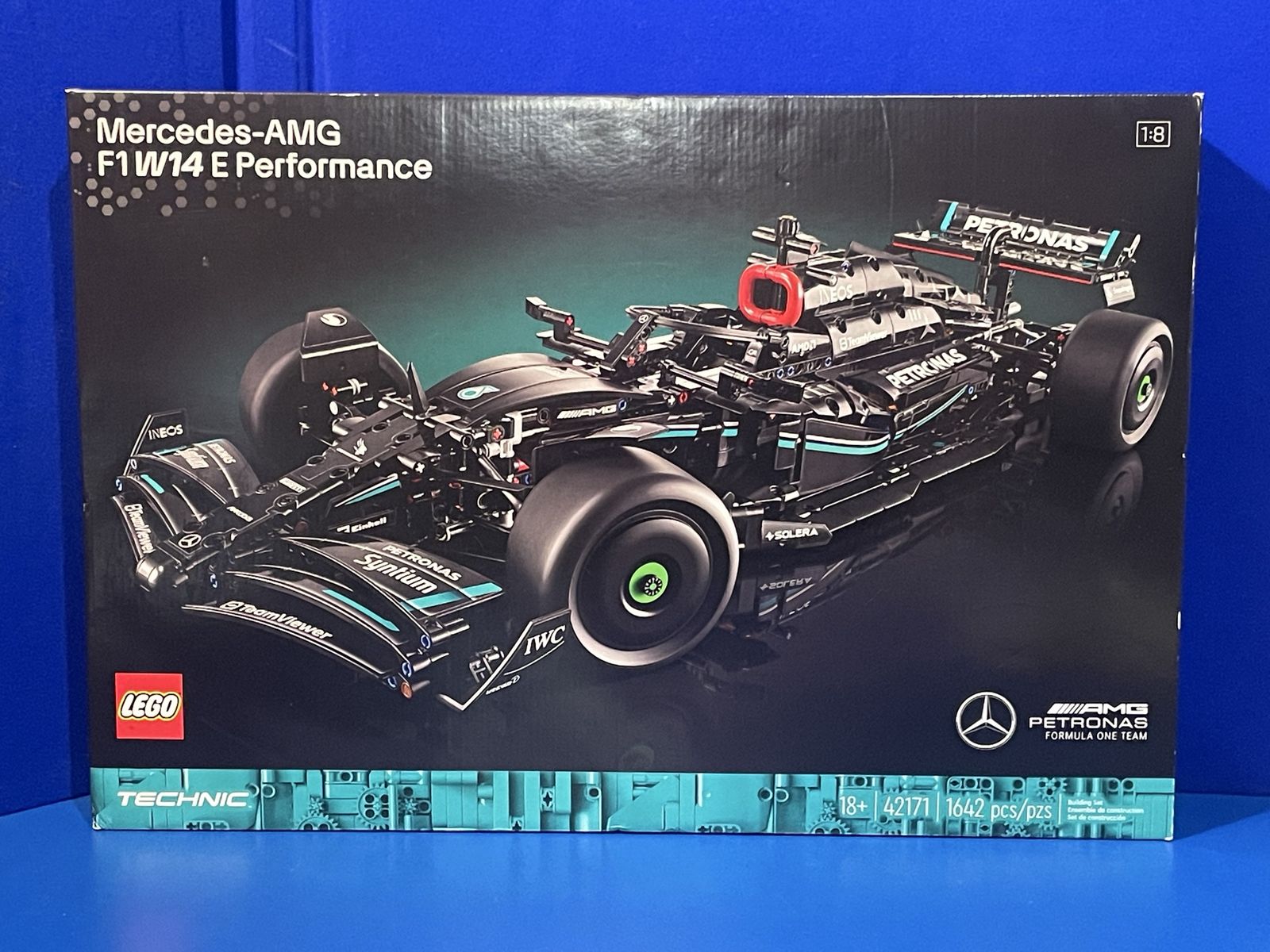 New LEGO Technic Mercedes-AMG F1 W14 E Performance Building Set 42171, 1642 Pieces, 1:8 Scale