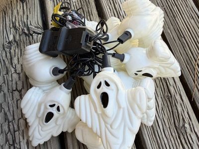 Spooky Ghost Halloween String Lights - Decorative Indoor/Outdoor Holiday Decor