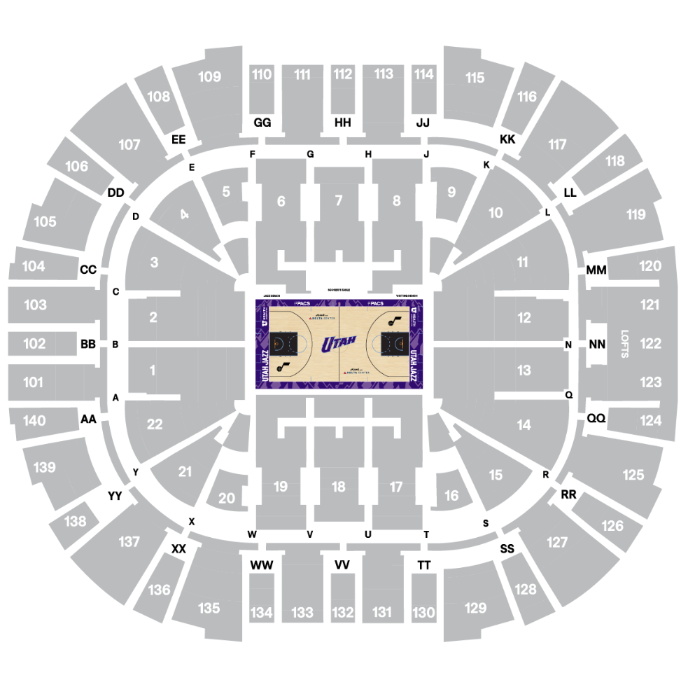 Jazz vs Pelicans Toyota Club Row 2