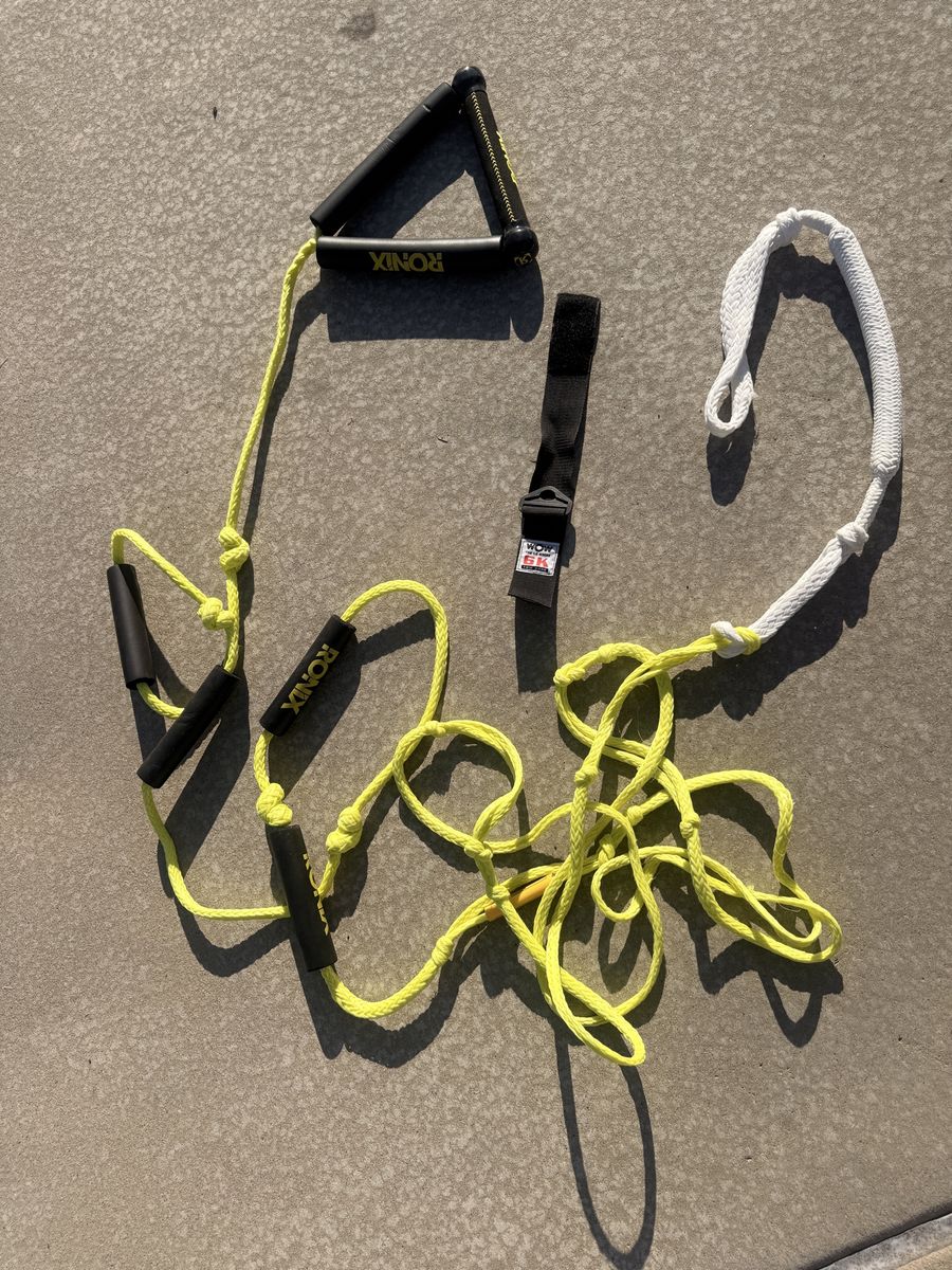 Ronix Wake Surf Rope & Handle Combo - Neon Yellow & Black