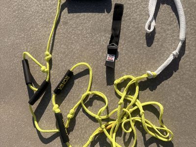 Ronix Wake Surf Rope & Handle Combo - Neon Yellow & Black
