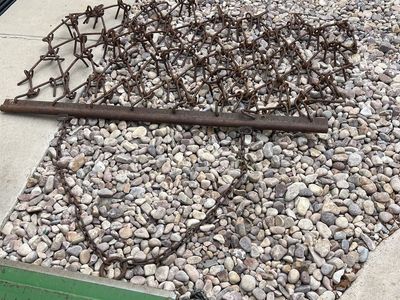 6’ wide 4’ deep chain drag harrow