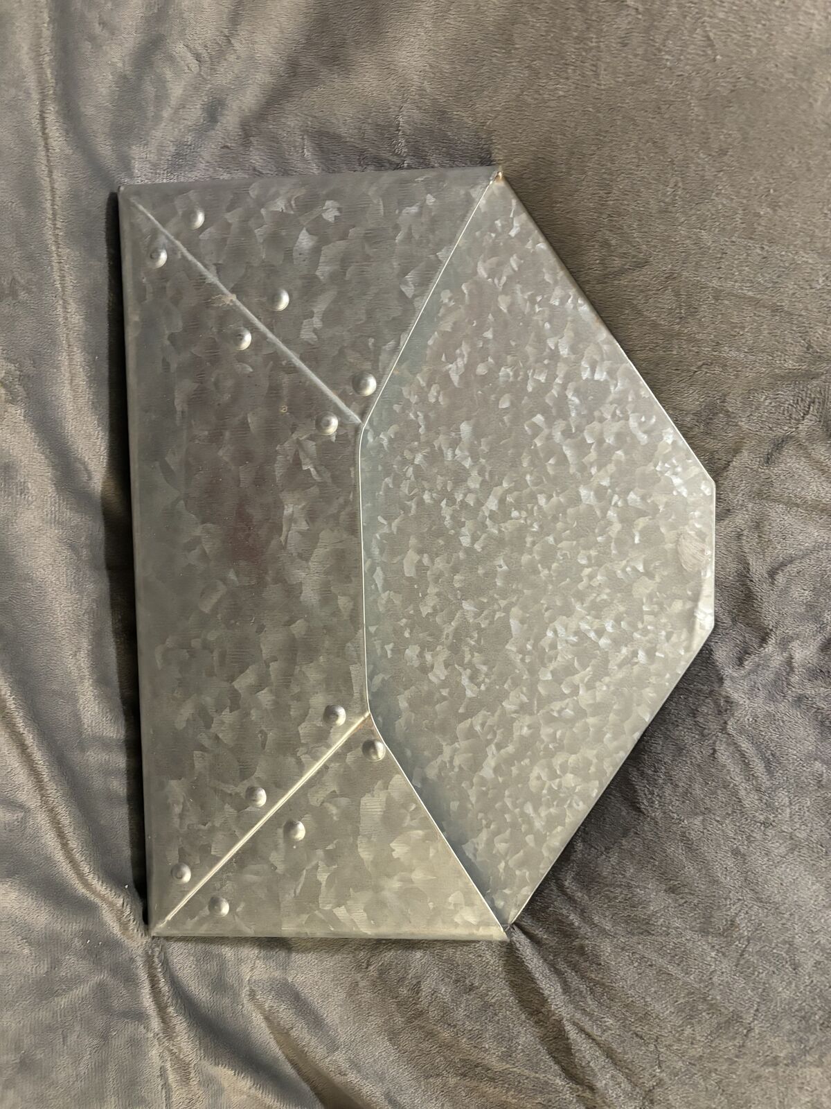 Envelope metal wall hanging