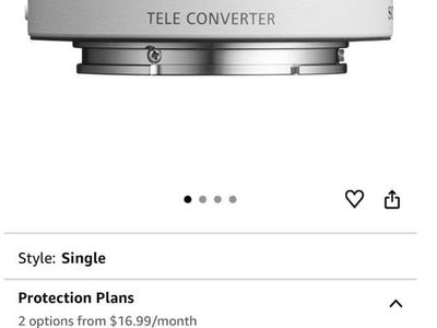 Sony SEL E Mount 14TC 1.4X Teleconverter