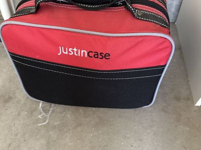 Justin Case Auto Emergency Safety Kit with Air Compressor & Flashlight