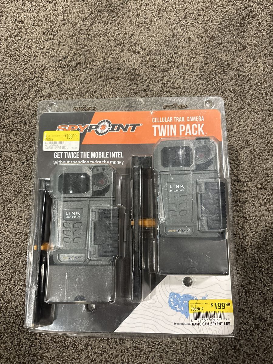 SPYPOINT Link-Micro-LTE Cellular Trail Camera Twin Pack - New