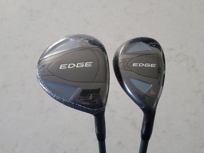 NEW-Callaway Edge 3 Wood and 5 Hybrid Stiff