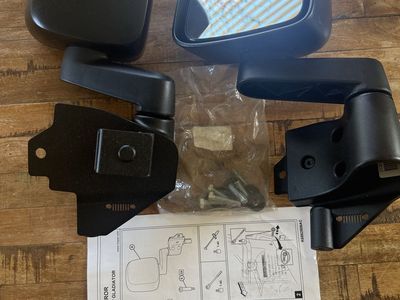 Mopar OEM Jeep Wrangler & Gladiator Trail Mirrors - Pair New