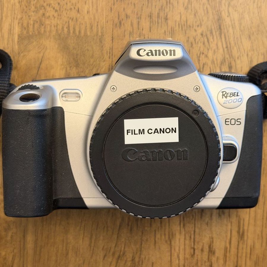 Canon EOS Rebel 2000 35mm SLR Film Camera Body with 28-80mm & 75-300mm Lenses