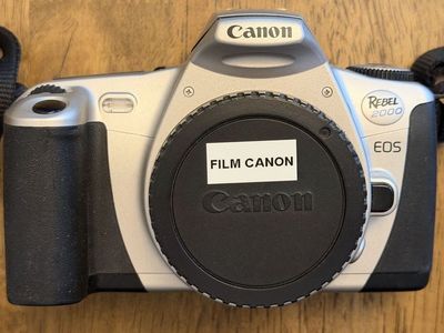 Canon EOS Rebel 2000 35mm SLR Film Camera Body with 28-80mm & 75-300mm Lenses