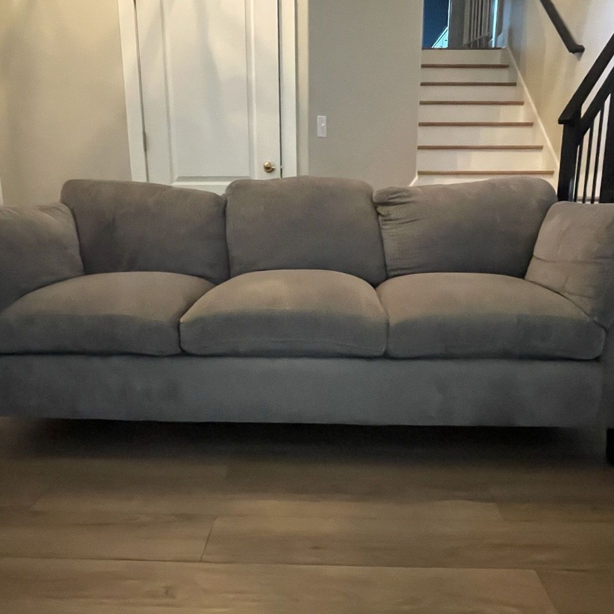 Gray Couch - 83" Wide - Non-Smoking Home
