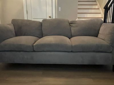Gray Couch - 83" Wide - Non-Smoking Home