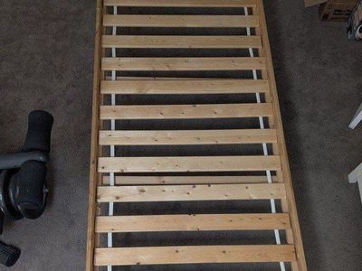 Ikea pine twin bed frame