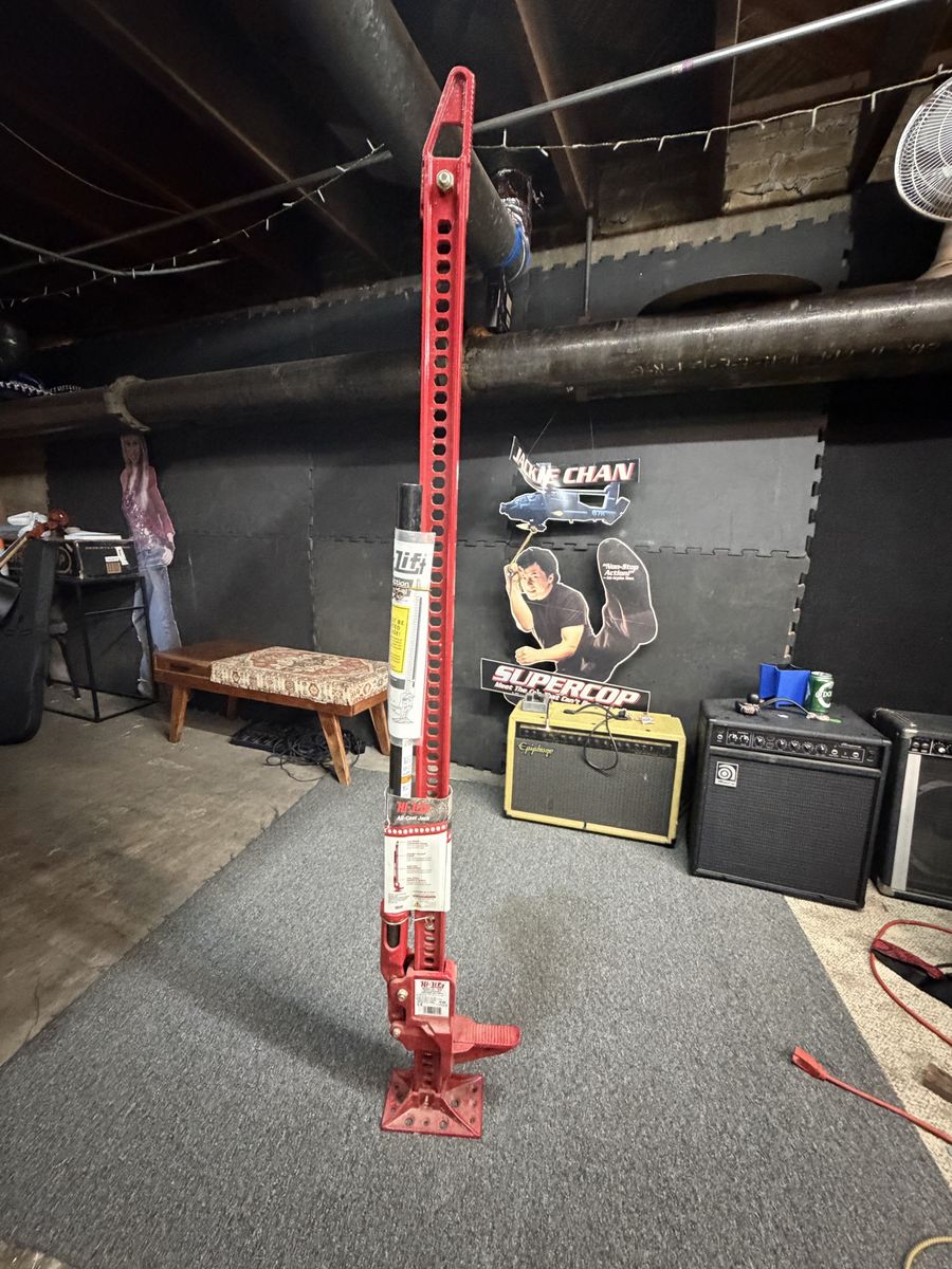 Hi-Lift All-Cast Jack (HL-605) - 60” Off-Road Farm Jack, Winch & Clamp, Powder-Coated