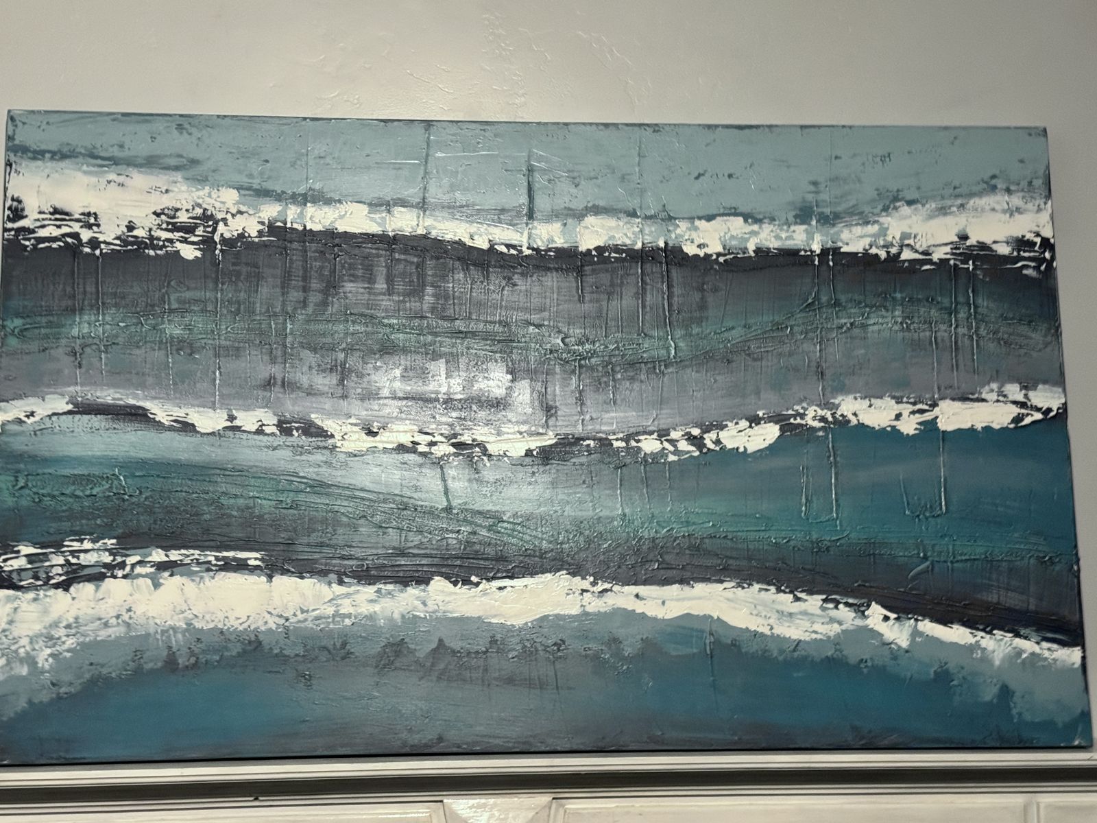 Coastal Abstract Art 60x36