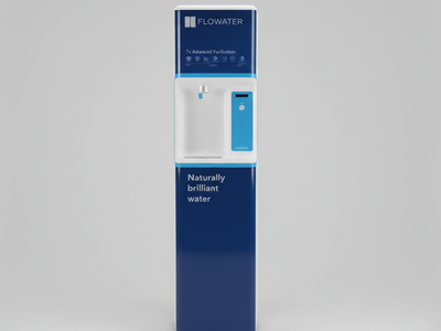 FLOWATER Premium Refill Station for Offices, Breakrooms & Garages Blue / White FW-3000HB0