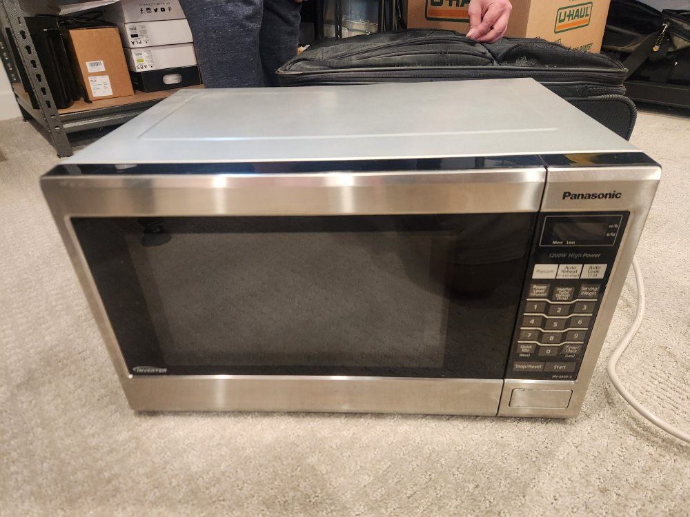 Panasonic 1200W High Power Inverter Microwave - Stainless Steel Countertop Model