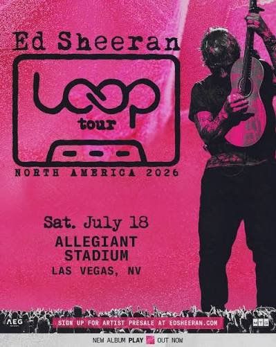 2 Row 10 floor seats Ed Sheeran Las Vegas