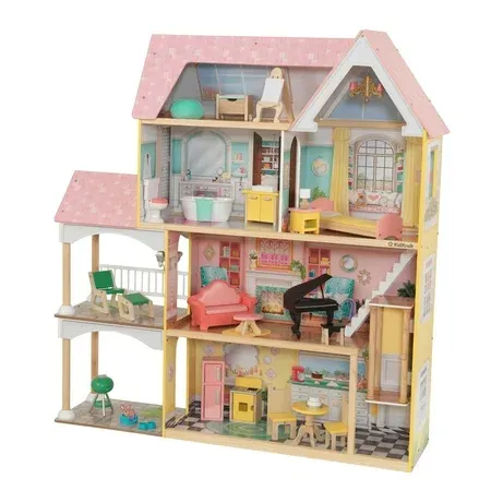 KidKraft Lola Mansion Dollhouse, 4 ft tall
