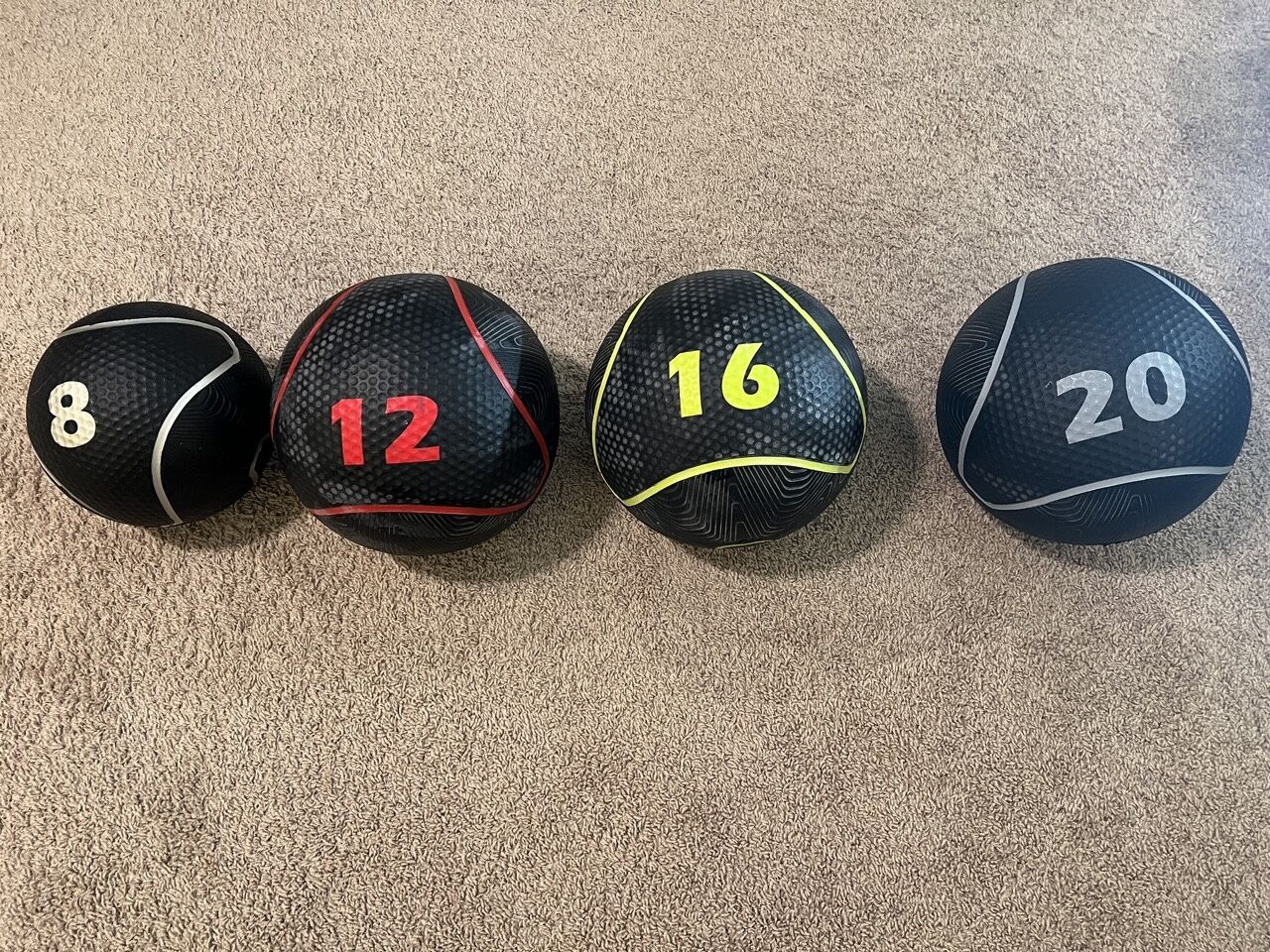 Rubber Durable Medicine Balls - various sizes available