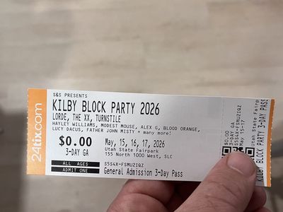 Kilby Block Party 3 Day Pass (sale pending)