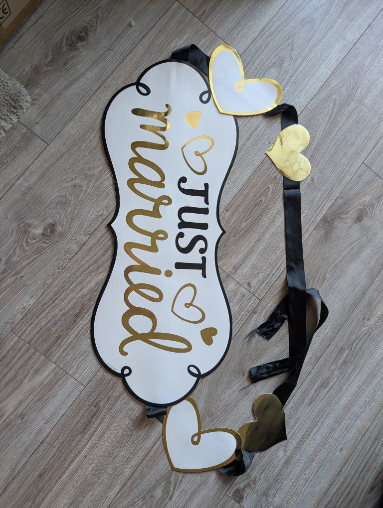 Just married sign