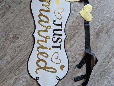 Just married sign