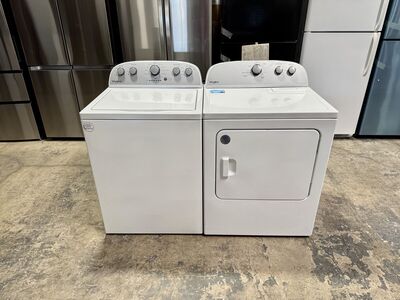 WHIRLPOOL WASHER AND DRYER SET WITH WARRANTY
