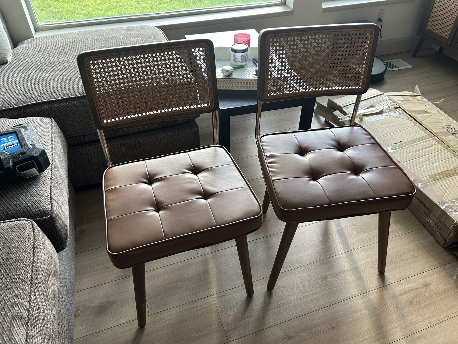 Garvee Natural Rattan Dining Chairs