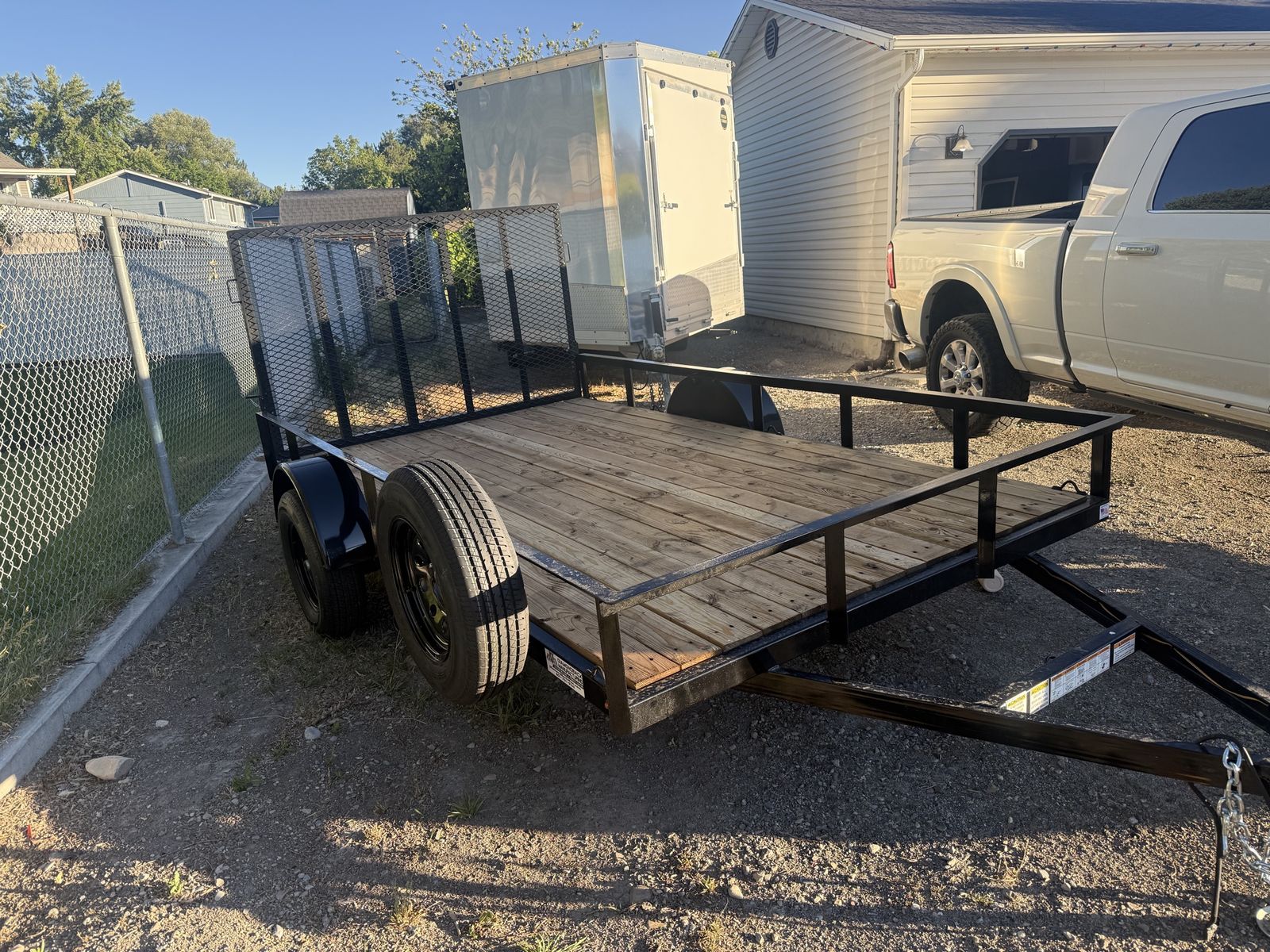 Utility Trailer 7x12 Single Axle with Ramp Gate