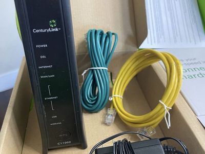 CenturyLink C1100Z Wireless DSL Modem Router with Power Cord and Cables