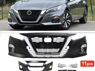 Front Bumper Cover Grille Fog Light Assembly for Nissan Altima 2019-2022 11pcs New