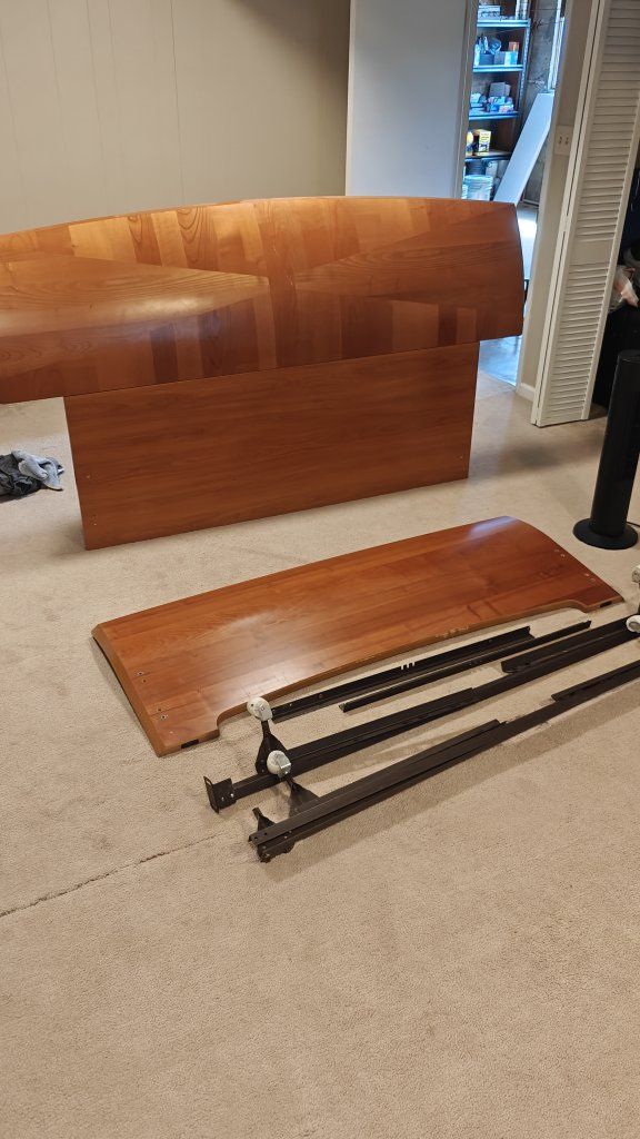 Queen size bed frame with head/foot boards