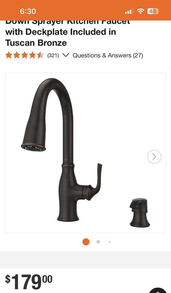 NEW! Pull Down Sprayer Kitchen Faucet