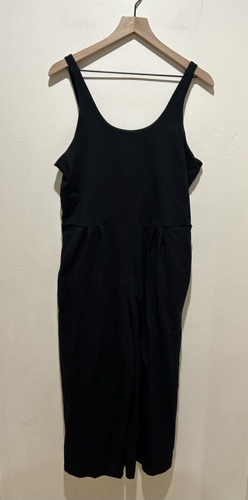 Eileen Fisher Black Sleeveless Wide Leg Jumpsuit